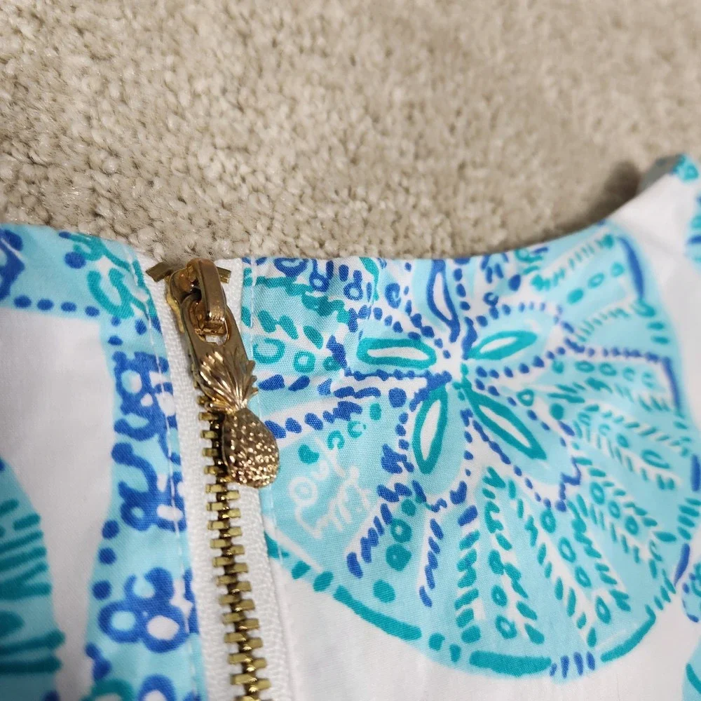 Lilly Pulitzer Shift Dress‎ Girls XL 14-16 Target Shell Sleeveless Embroidered